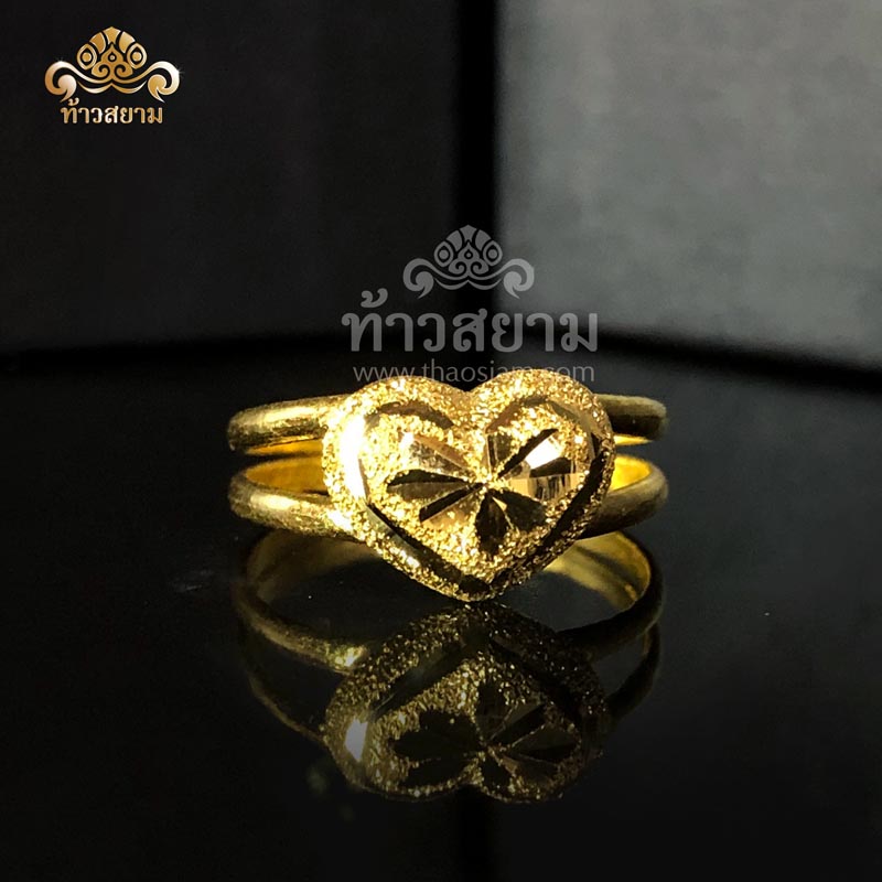 GR005 แหวนทอง หัวใจ